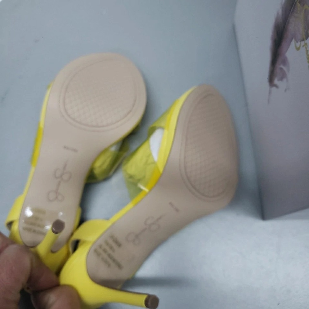 NIB JESSICA SIMPSON JP David Sandals Buttercup Size 9m - Picture 3 of 7